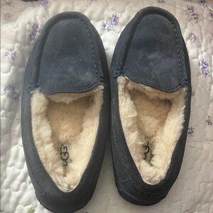 UGG Kids Navy Blue Slippers
